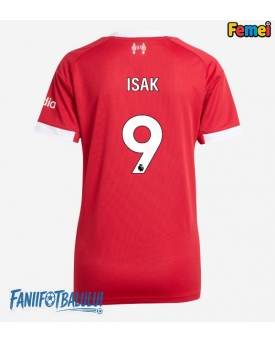 Liverpool Alexander Isak #9 Tricou Fotbal Replică 2025-26 Femei Acasa